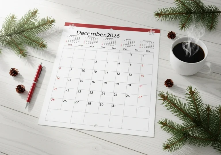 Printable December 2026 Calendar Download Free Templates