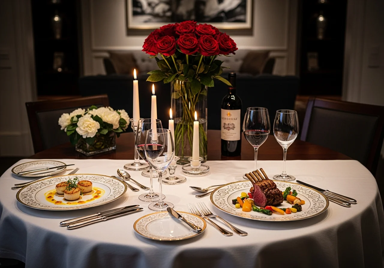 Private Candlelight Dinner at Home