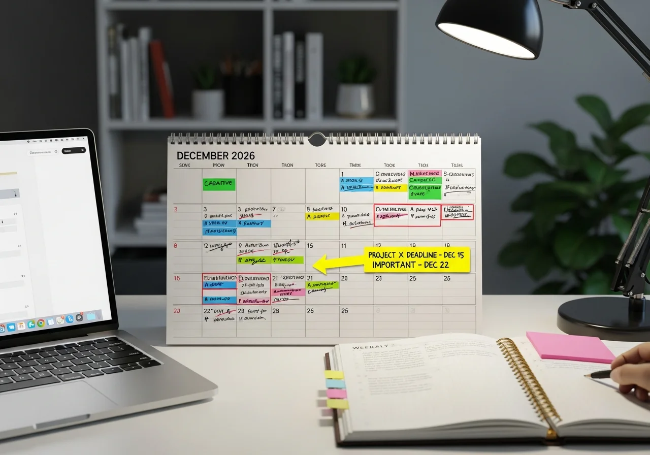 Productivity with Your December Calendar