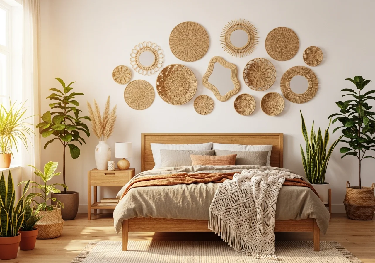 Rattan and Natural Material Accents