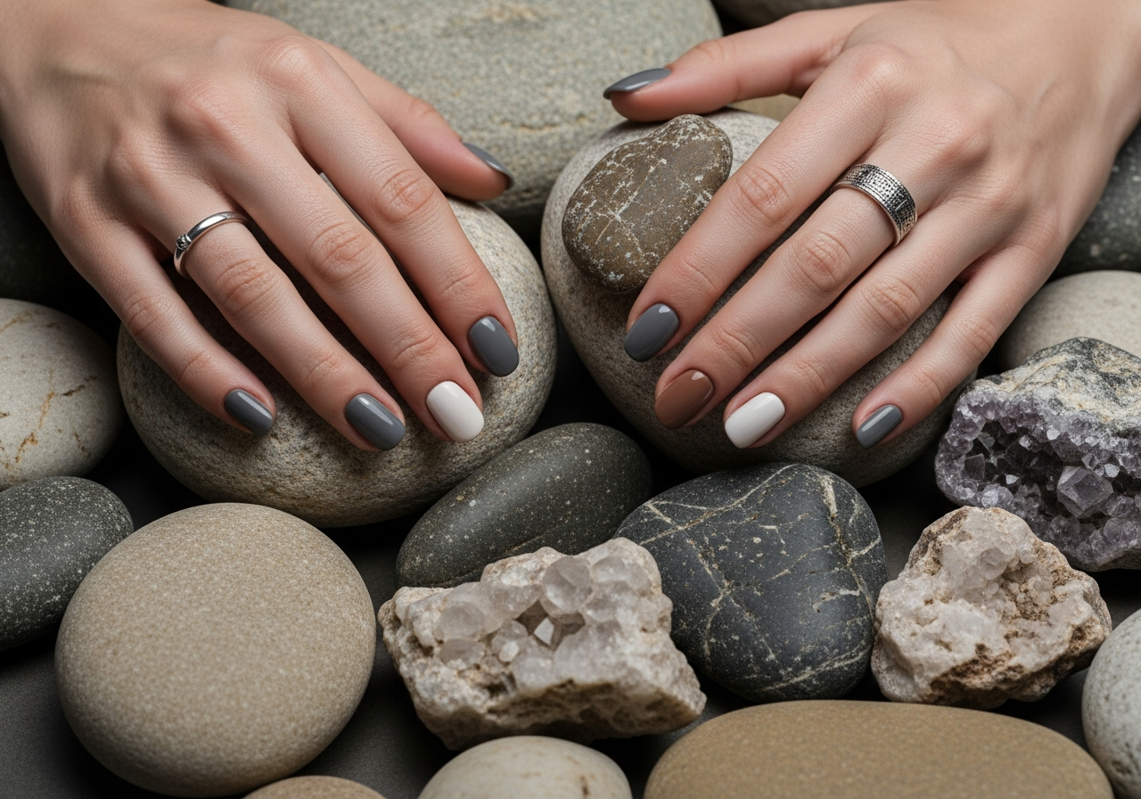 Smoky Quartz and Stone