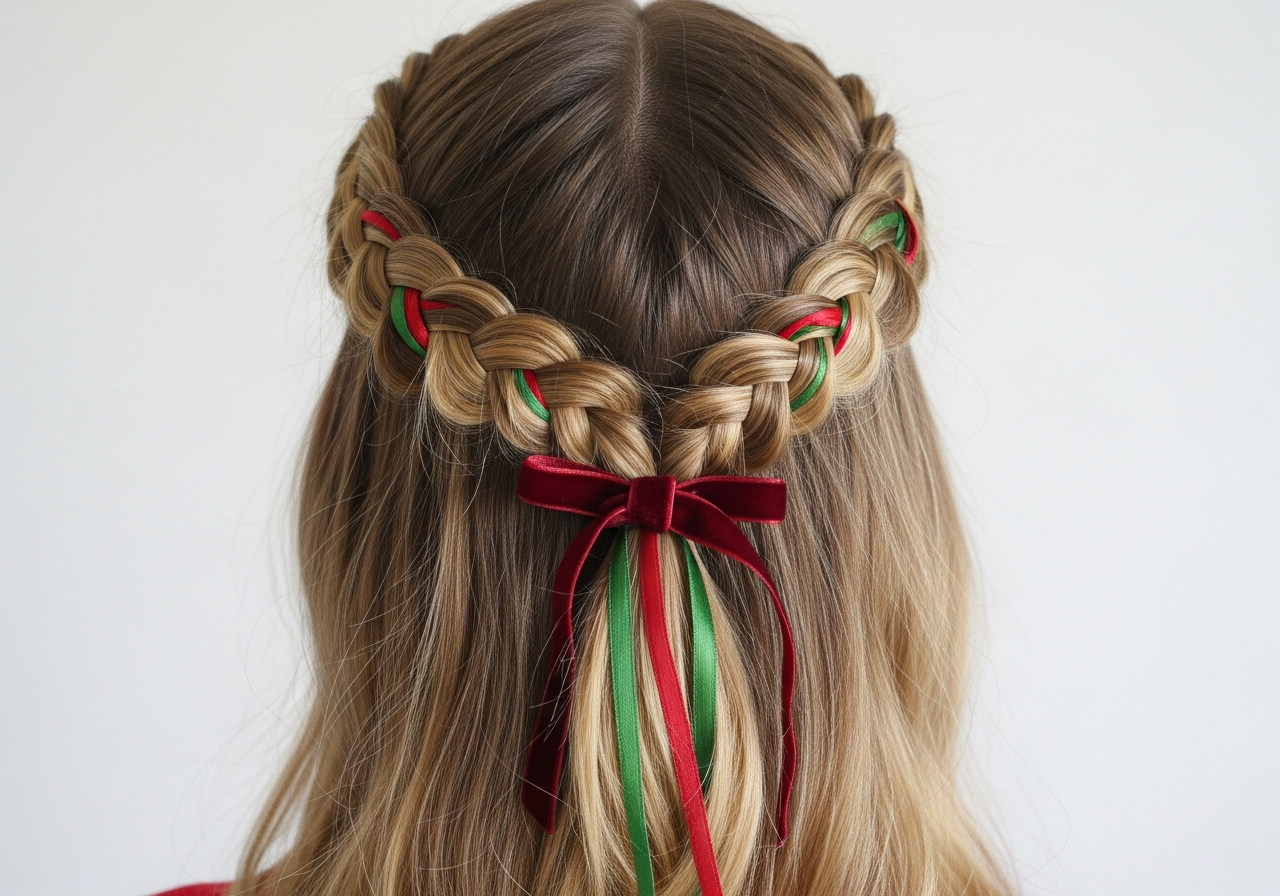 Soft Braided Half-Up Half-Down