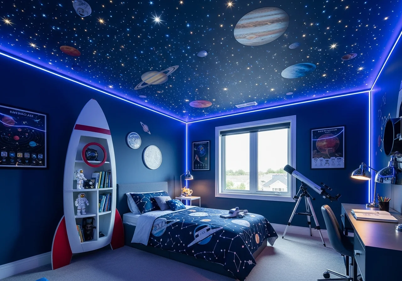  Space-Themed Bedrooms for Future Explorers