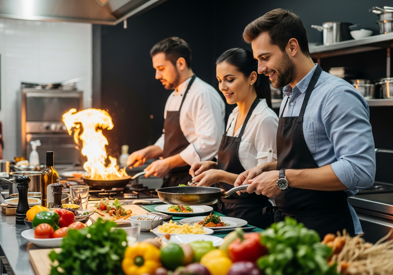 Take Cooking Lessons Together