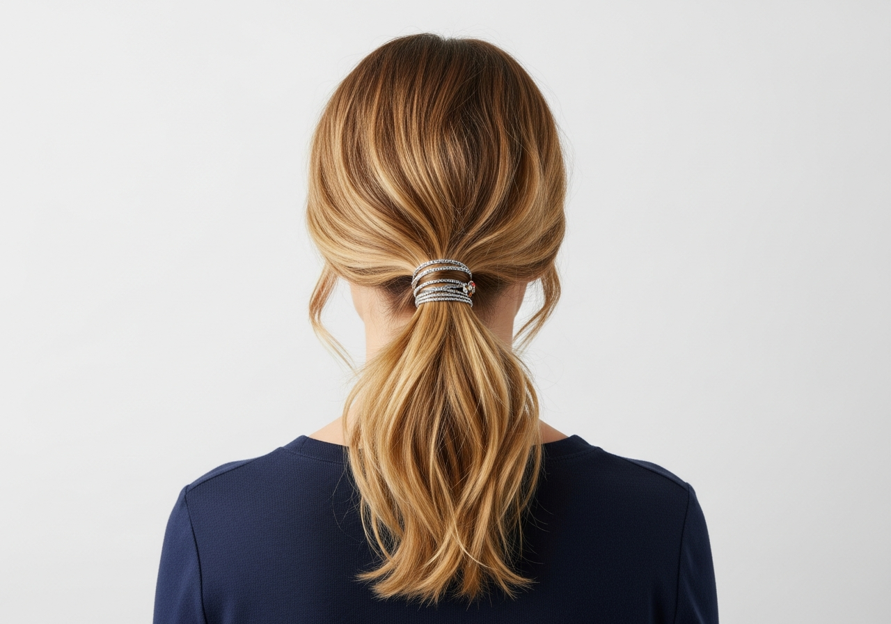 Textured Low Ponytail