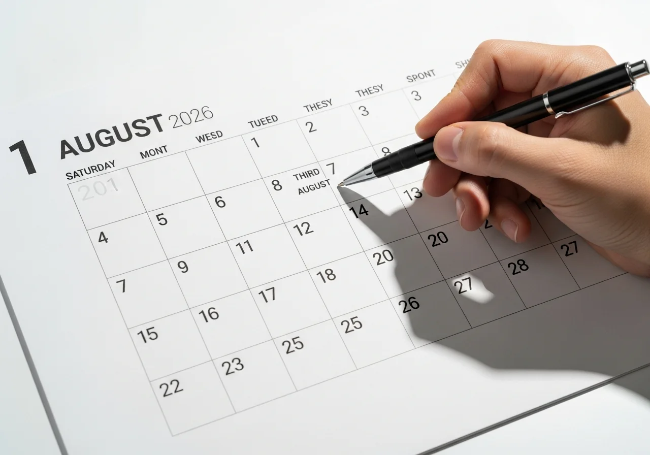 Understanding August 2026 Calendar Structure