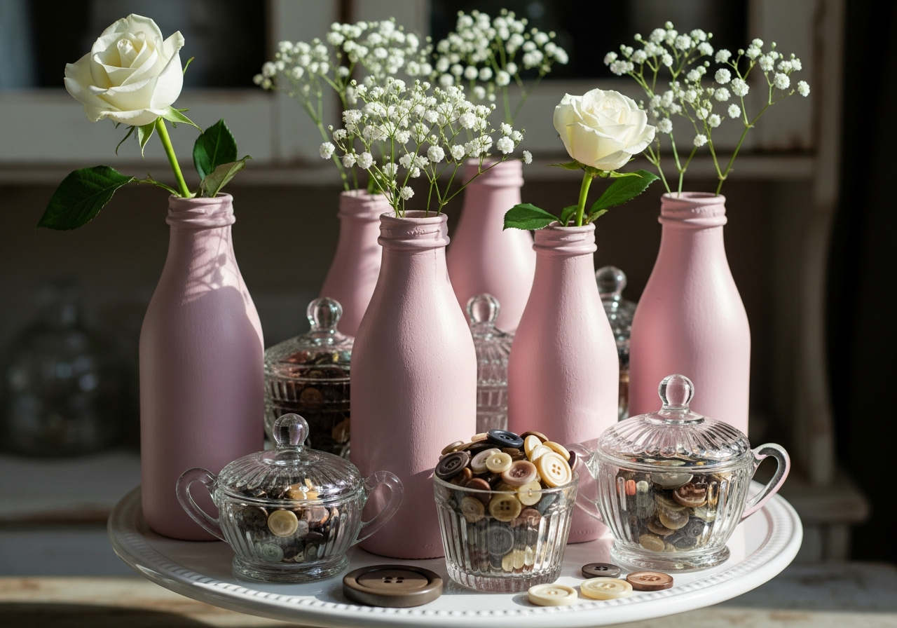 Vintage Milk Bottles and Glass Container
