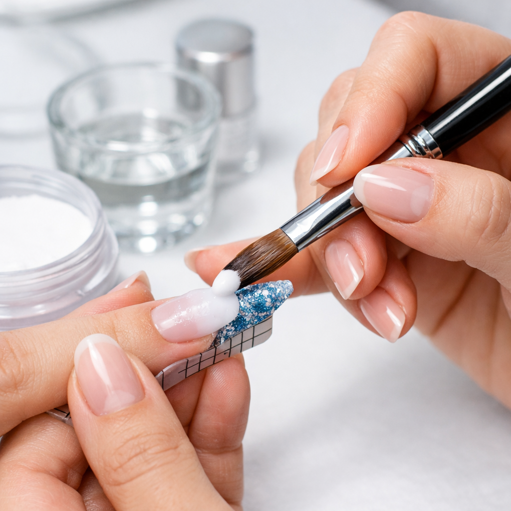 Winter Acrylic Nails