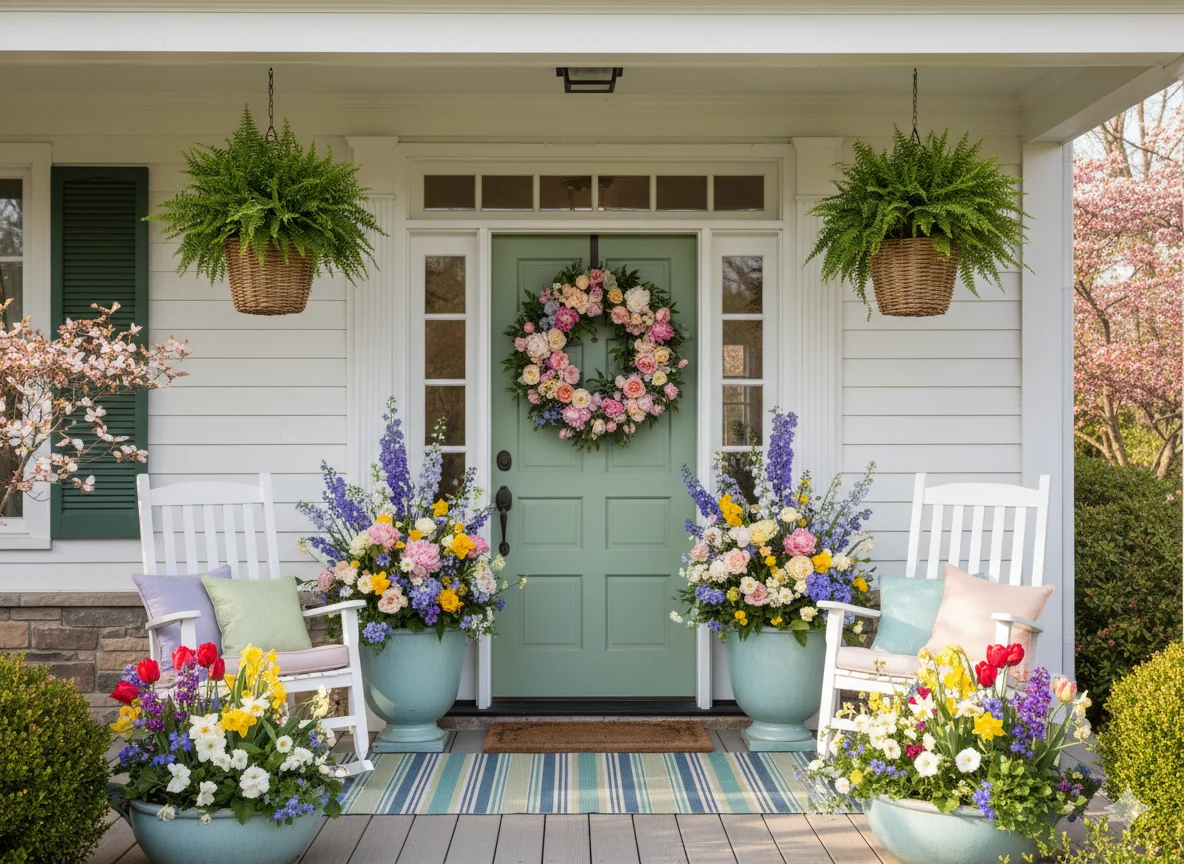 23 Spring Front Porch Decor Ideas