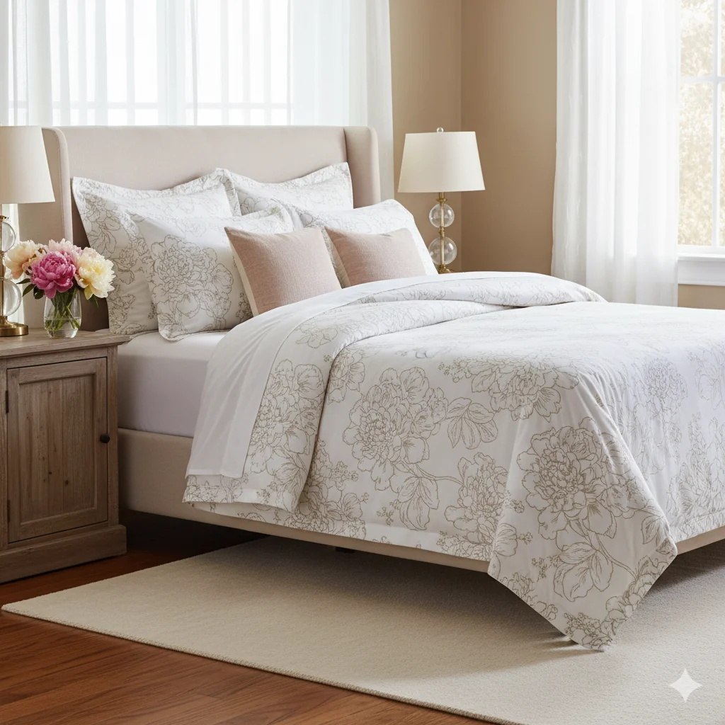 23 White Floral Bedding Ideas for Cozy Bedrooms