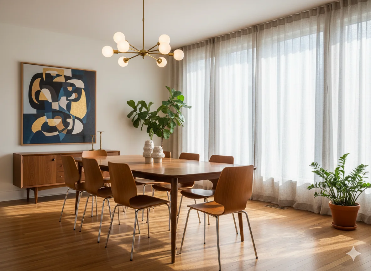 24 Mid-Century Modern Dining Room Ideas