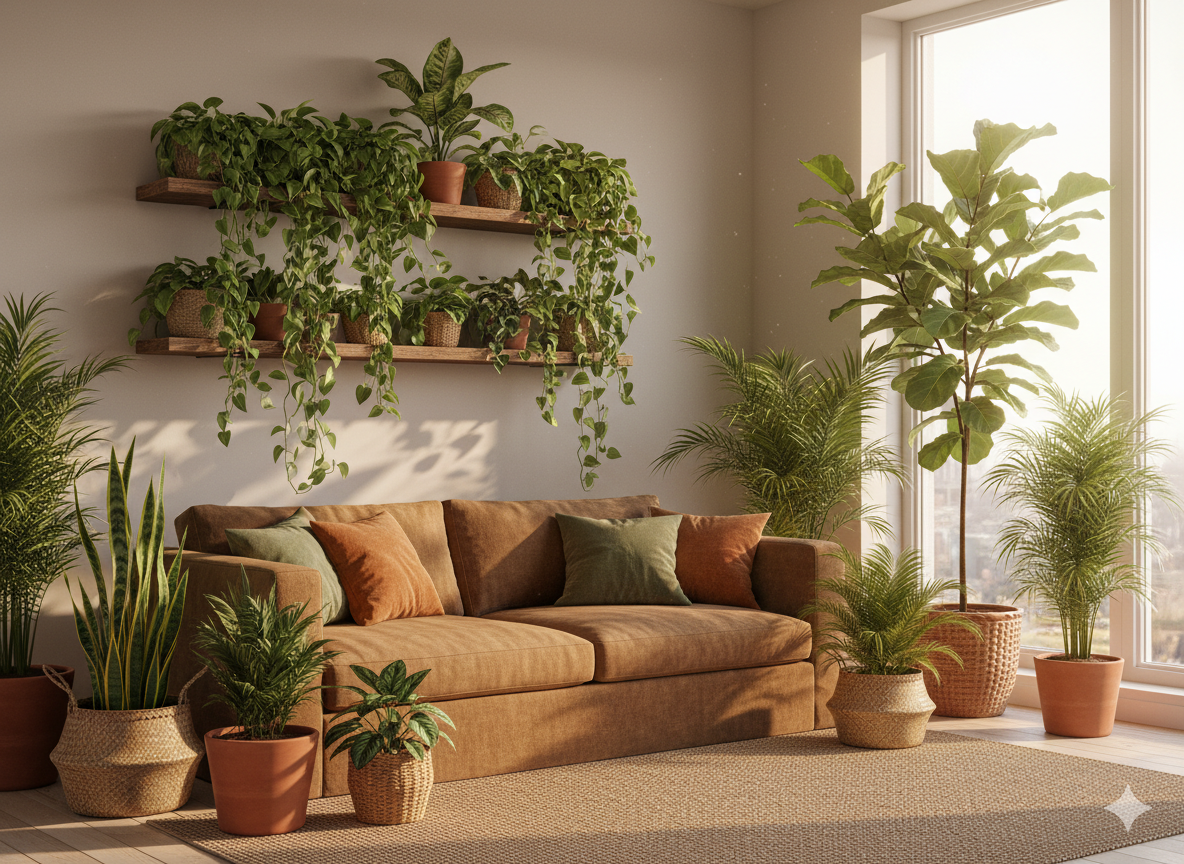 Add Living Plants in Varied Heights