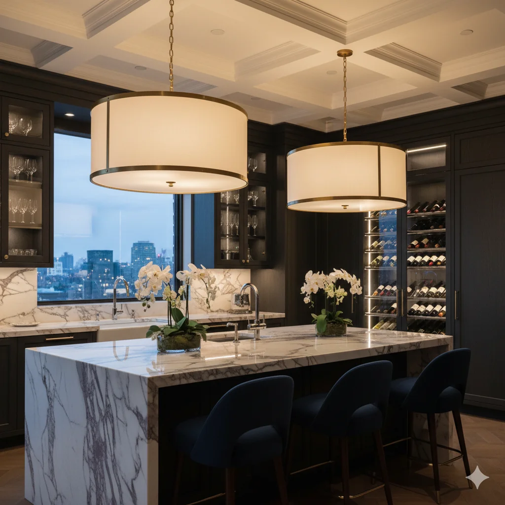 Art Deco Inspired Brass Fixture