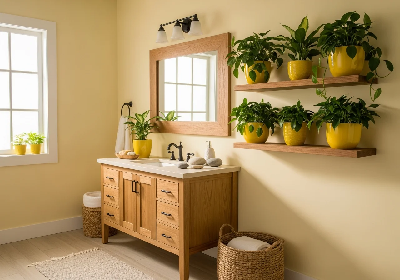 Balance Yellow with Natural Wood