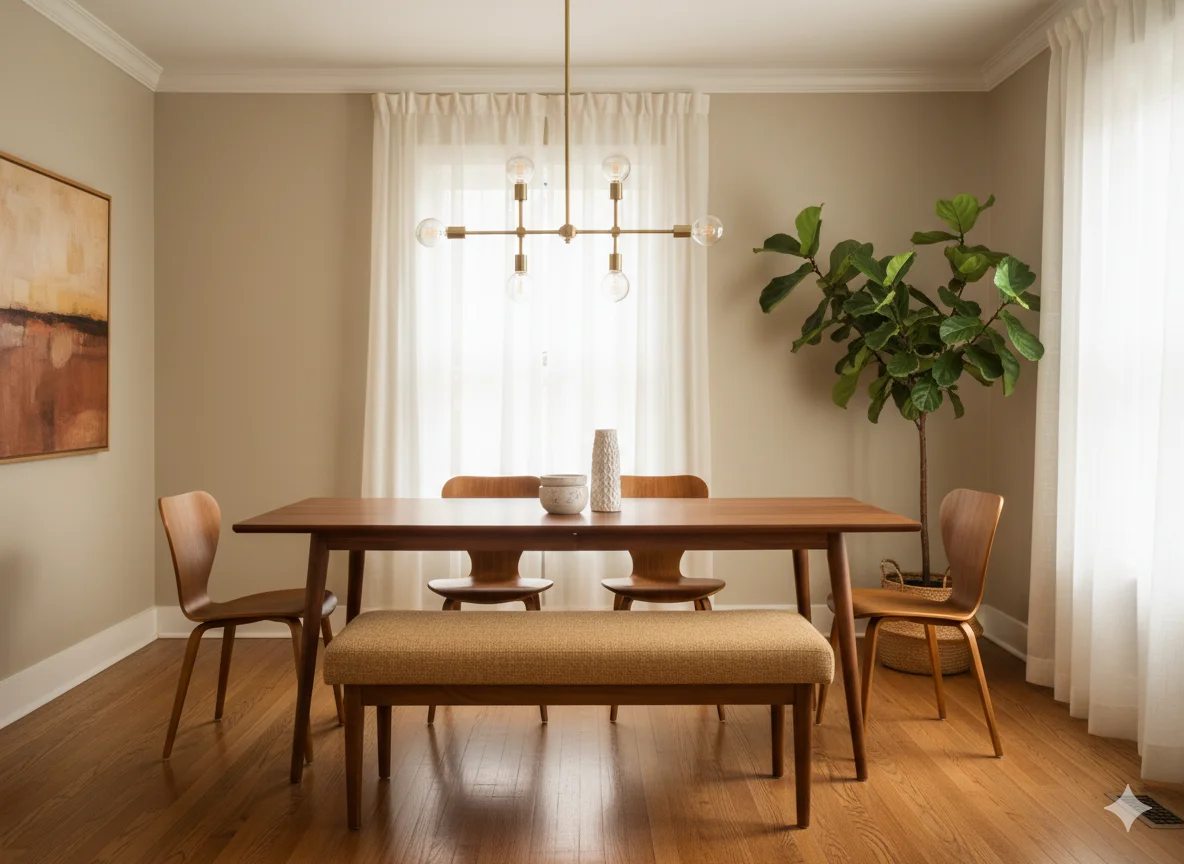  Consider a Bench on One Side of the Table