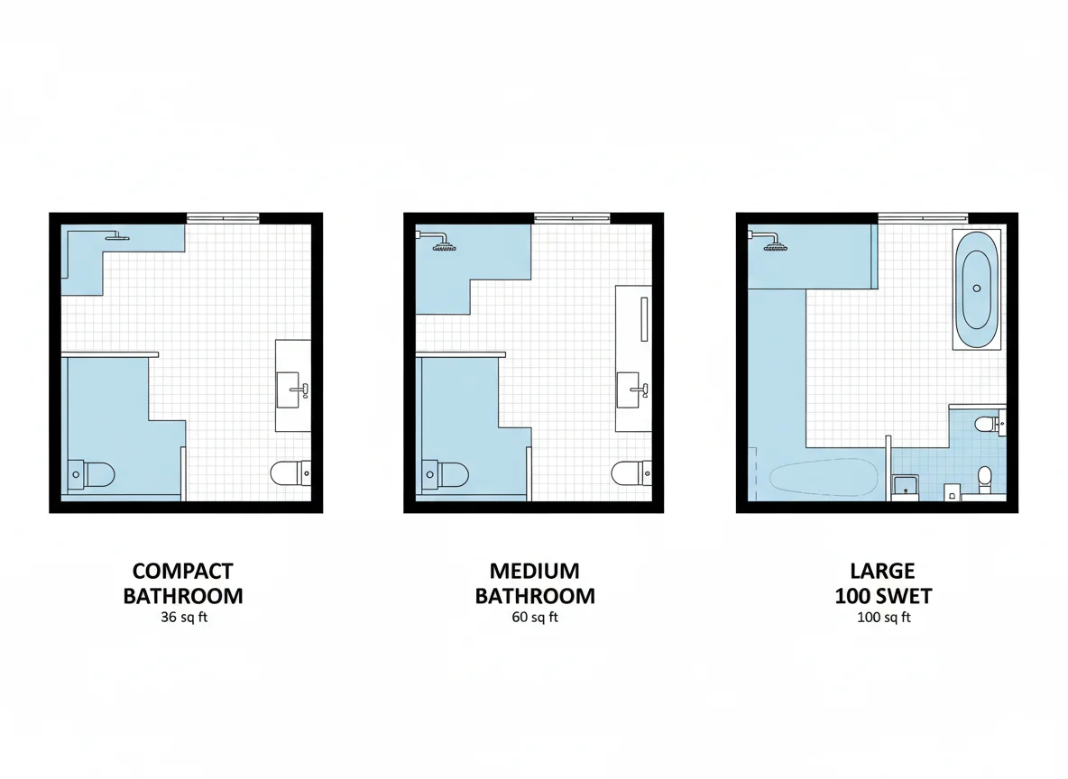 Different Bathroom Sizes