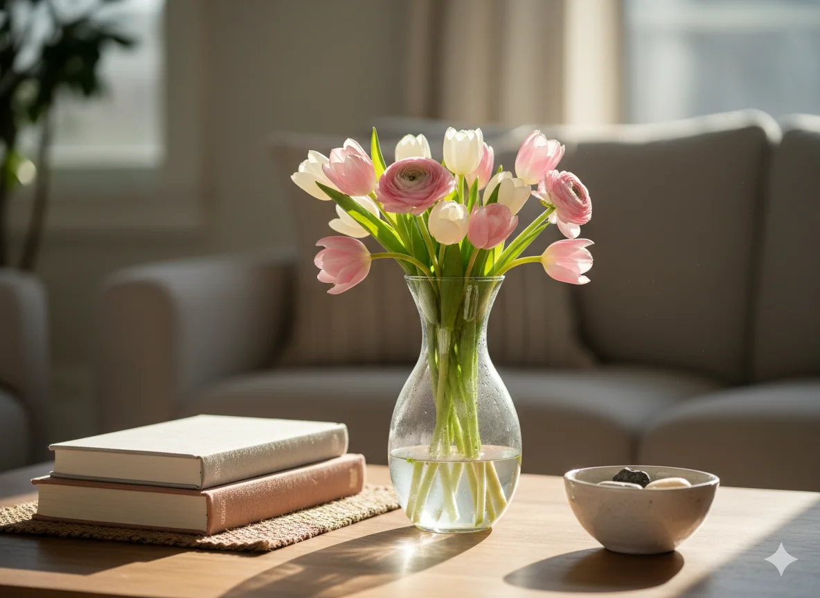 Display Fresh Cut Flowers Weekly