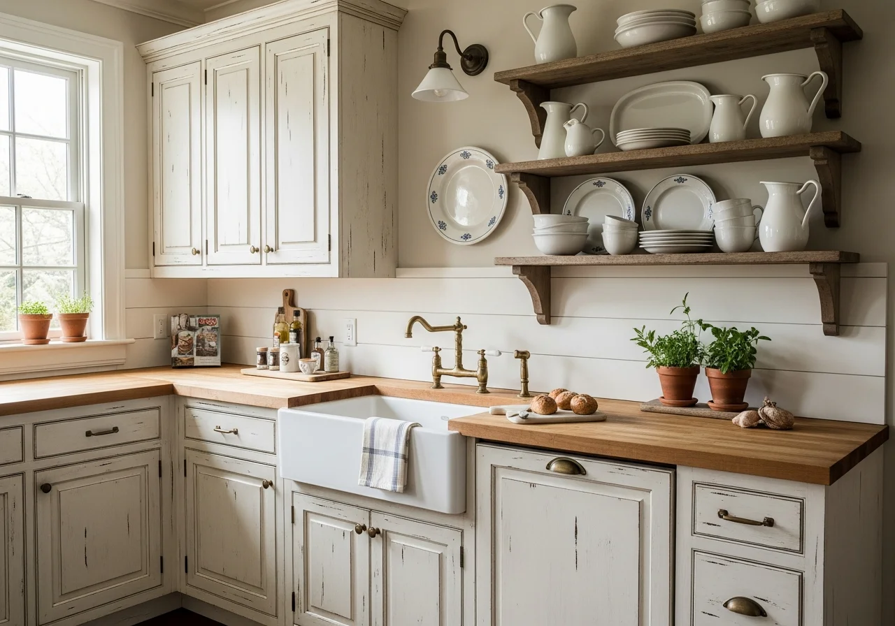 Distressed Farmhouse Finish