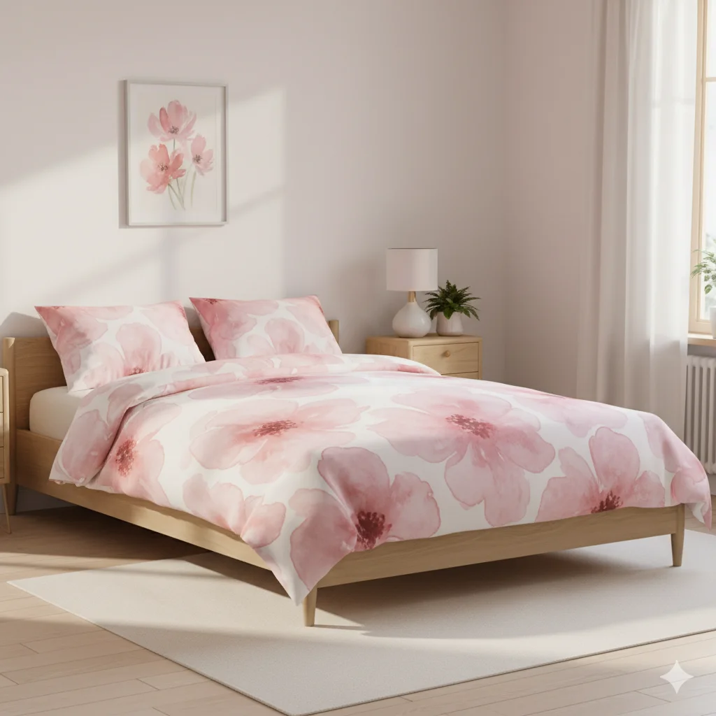 Duvet in Blush Tones