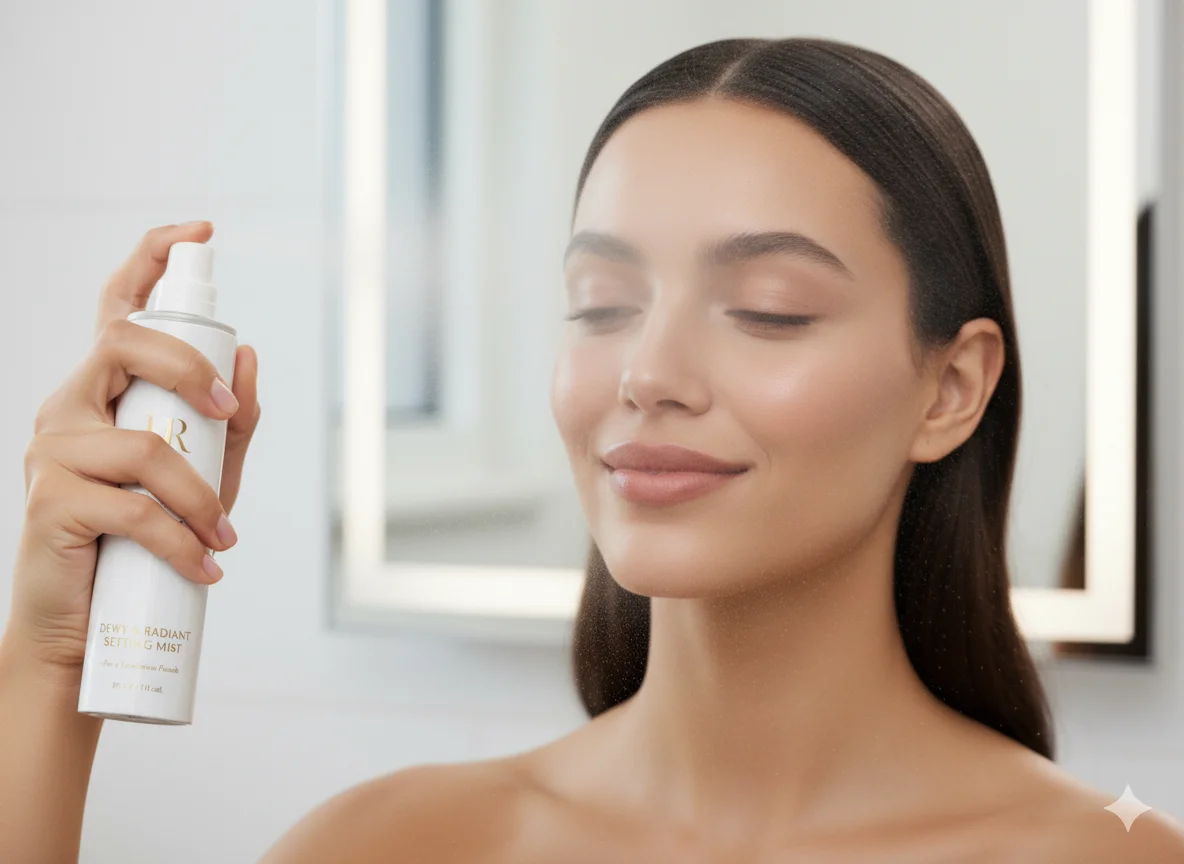 Finish With a Dewy Setting Spray