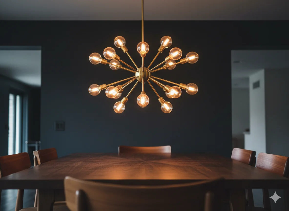 Hang a Sputnik Chandelier as a Statement Piece