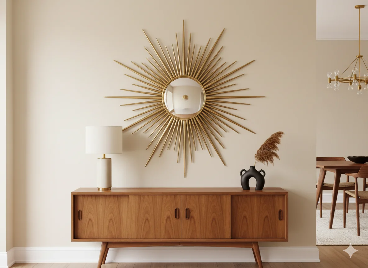 Incorporate a Starburst or Sunburst Mirror