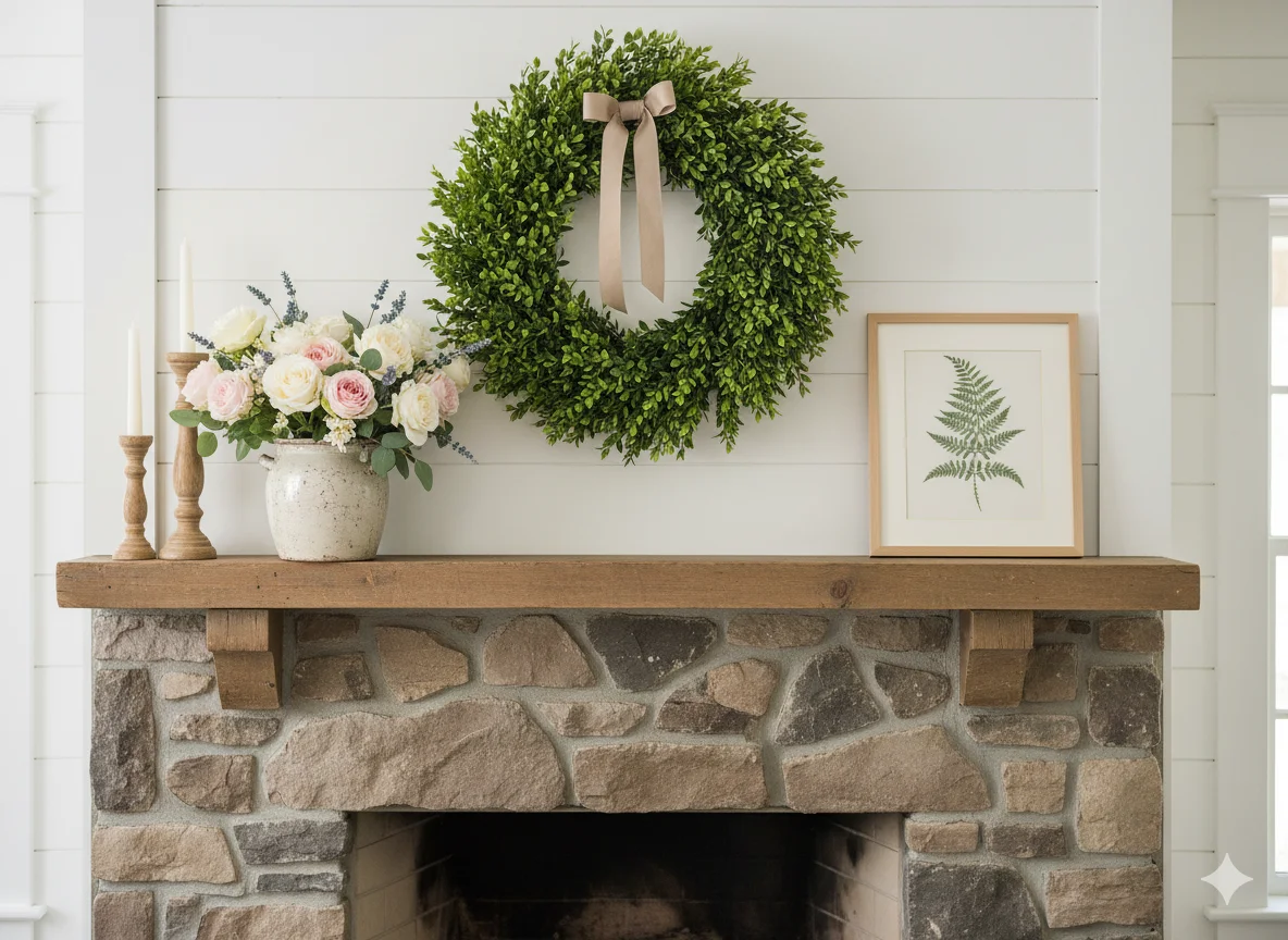 Mantel and Fireplace Styling