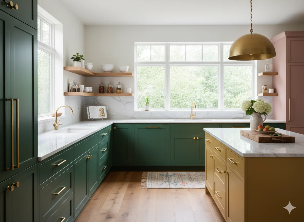 Painted Kitchen Cabinet