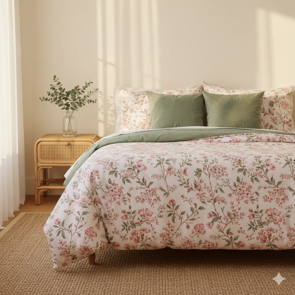 Pink Floral Bedding