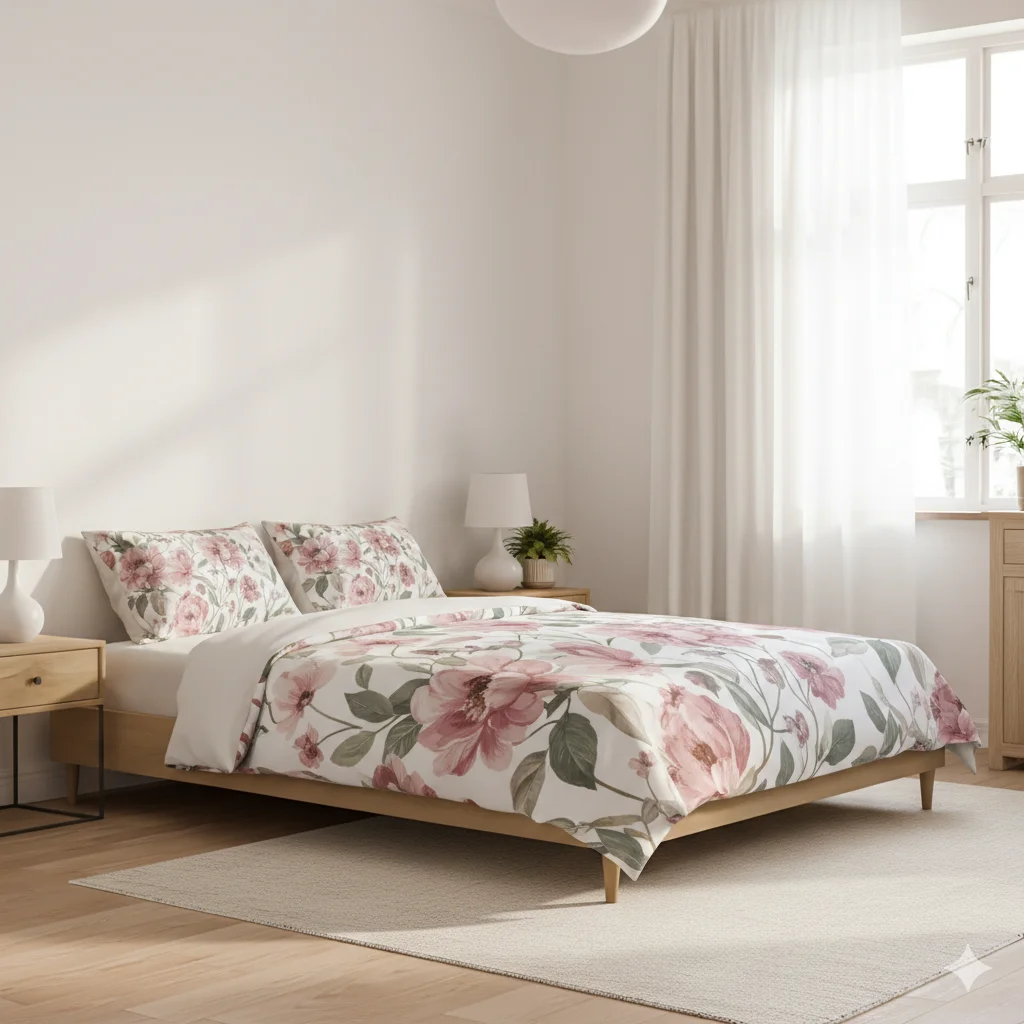 Pink Floral Bedding