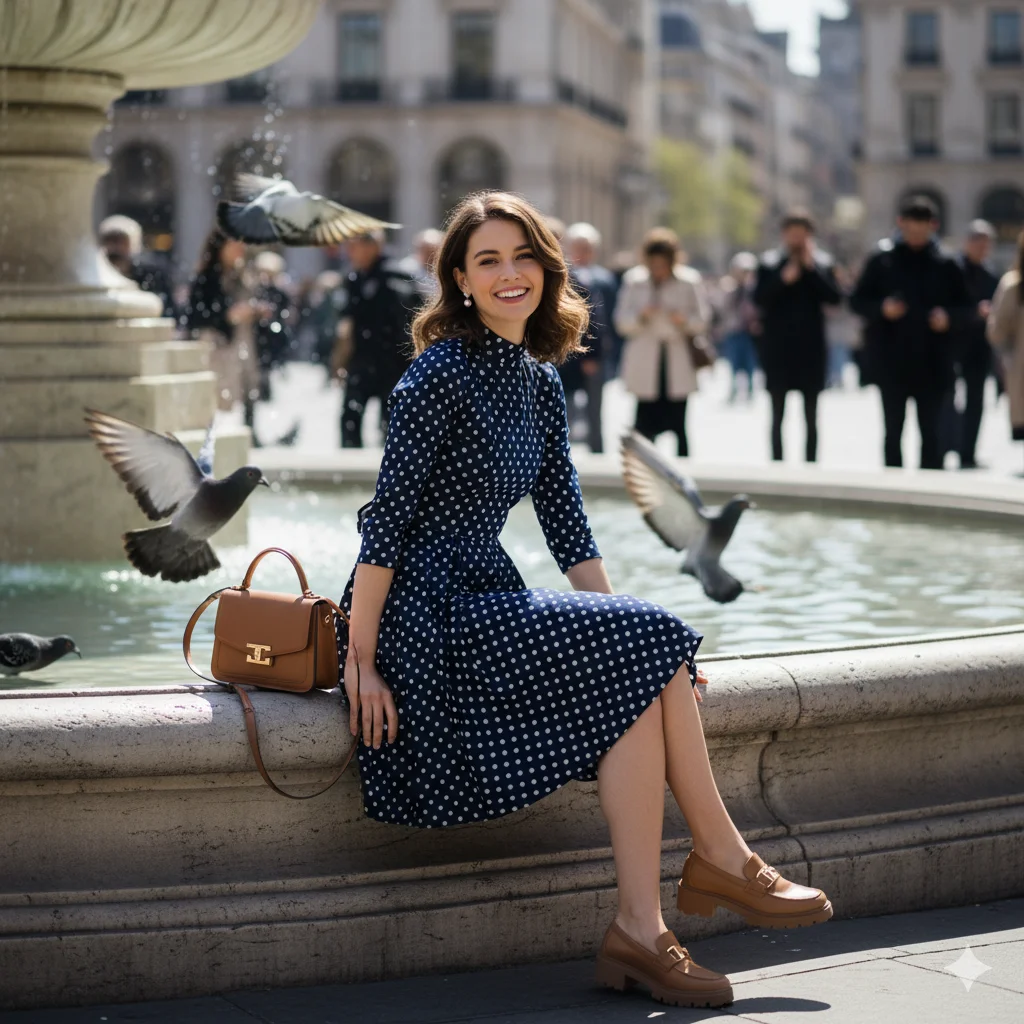 Polka Dot Mini Dress