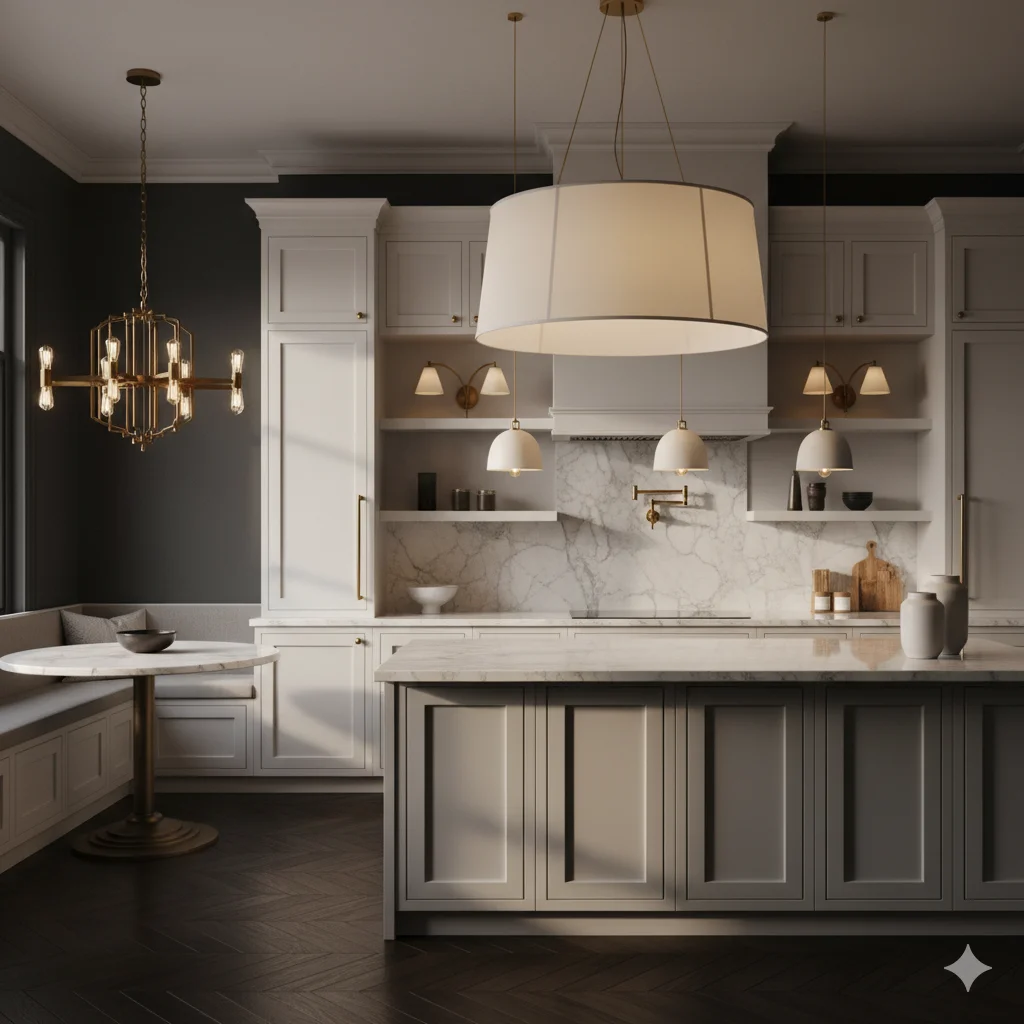 Slim Linear Island Pendant