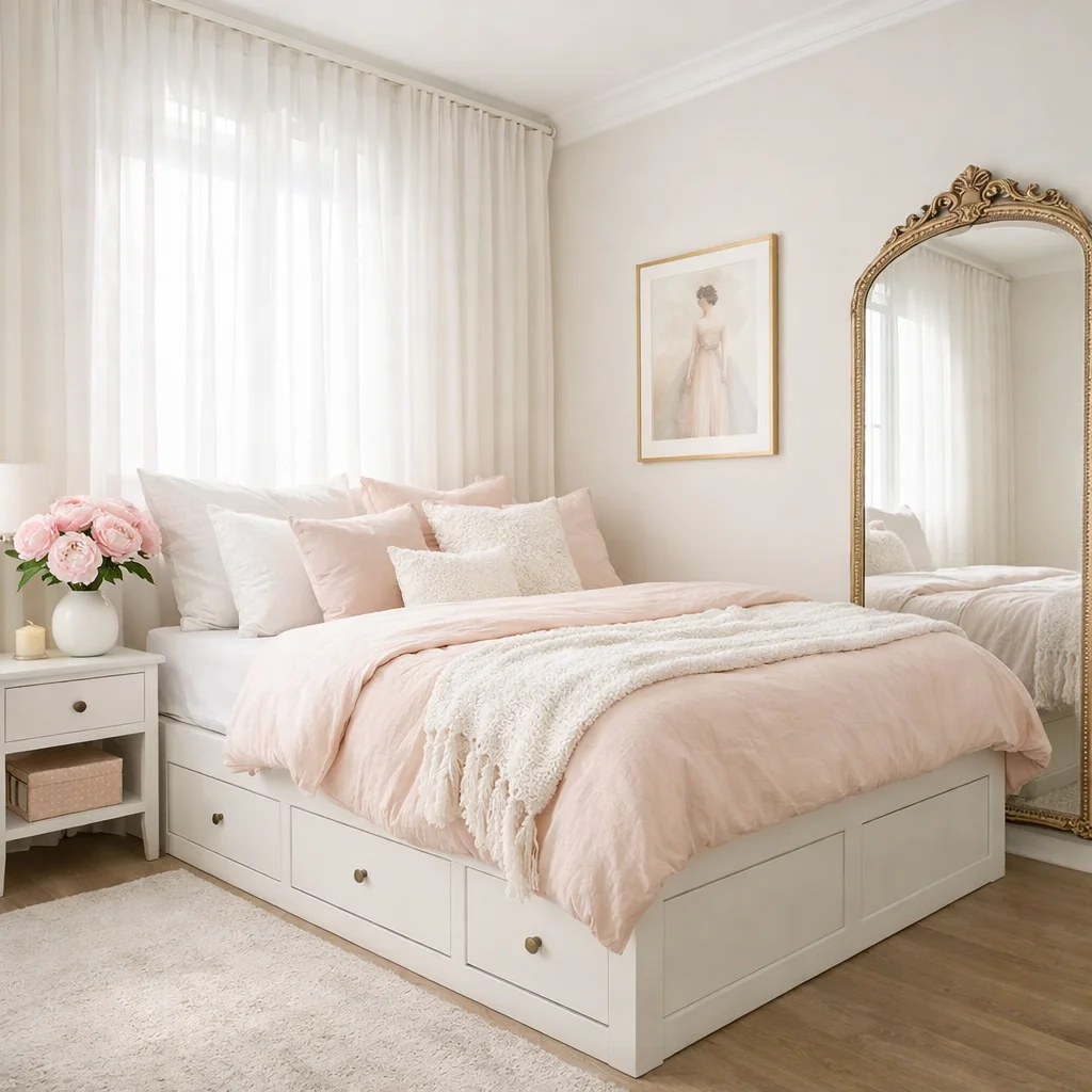Small Feminine Bedroom Ideas