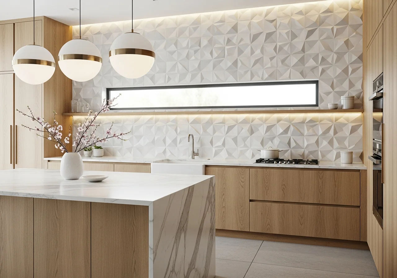 Statement Backsplash as a Feature