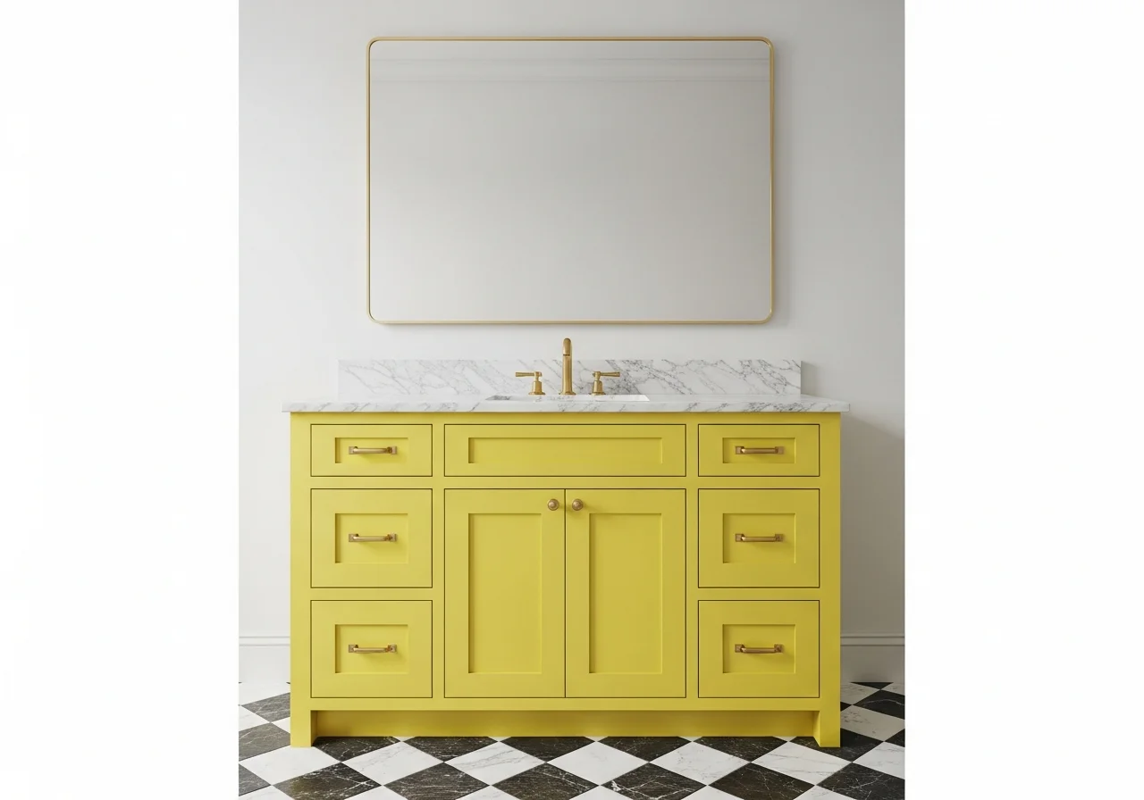 Statement Yellow Vanity