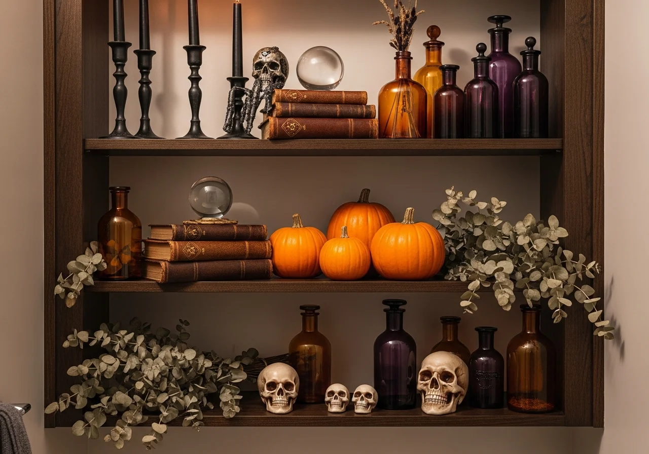 Styling Bathroom Shelves and Storage