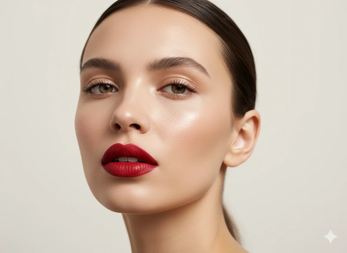 The Dewy Bold Lip Look