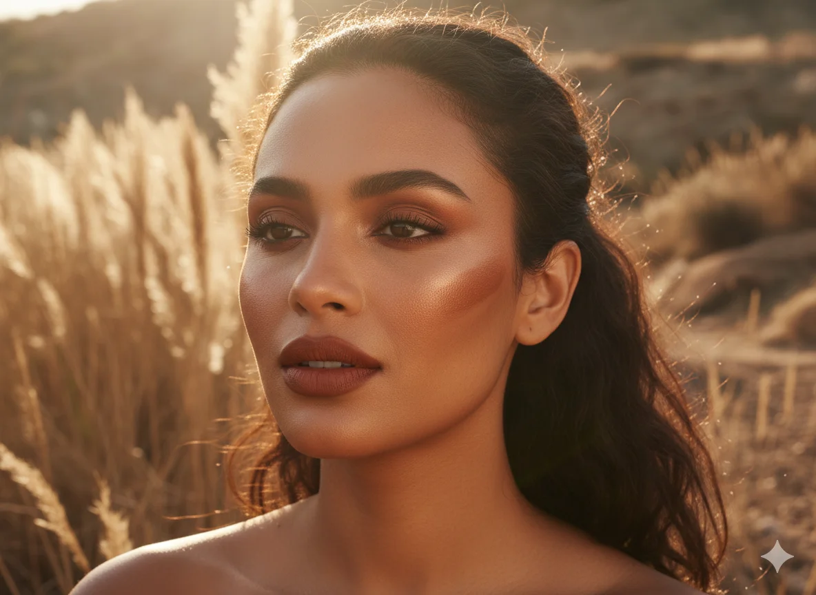 The Warm Terracotta Dewy Look