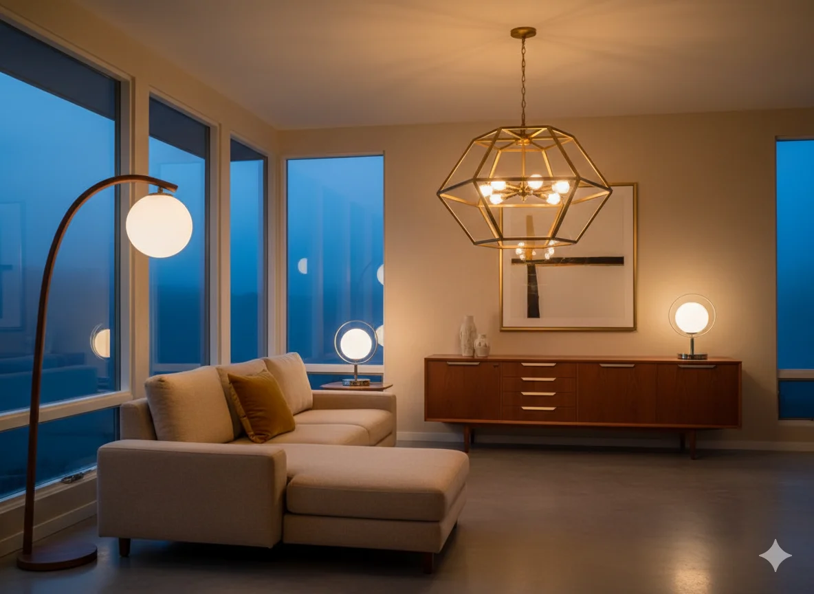What Defines Mid-Century Modern Lighting