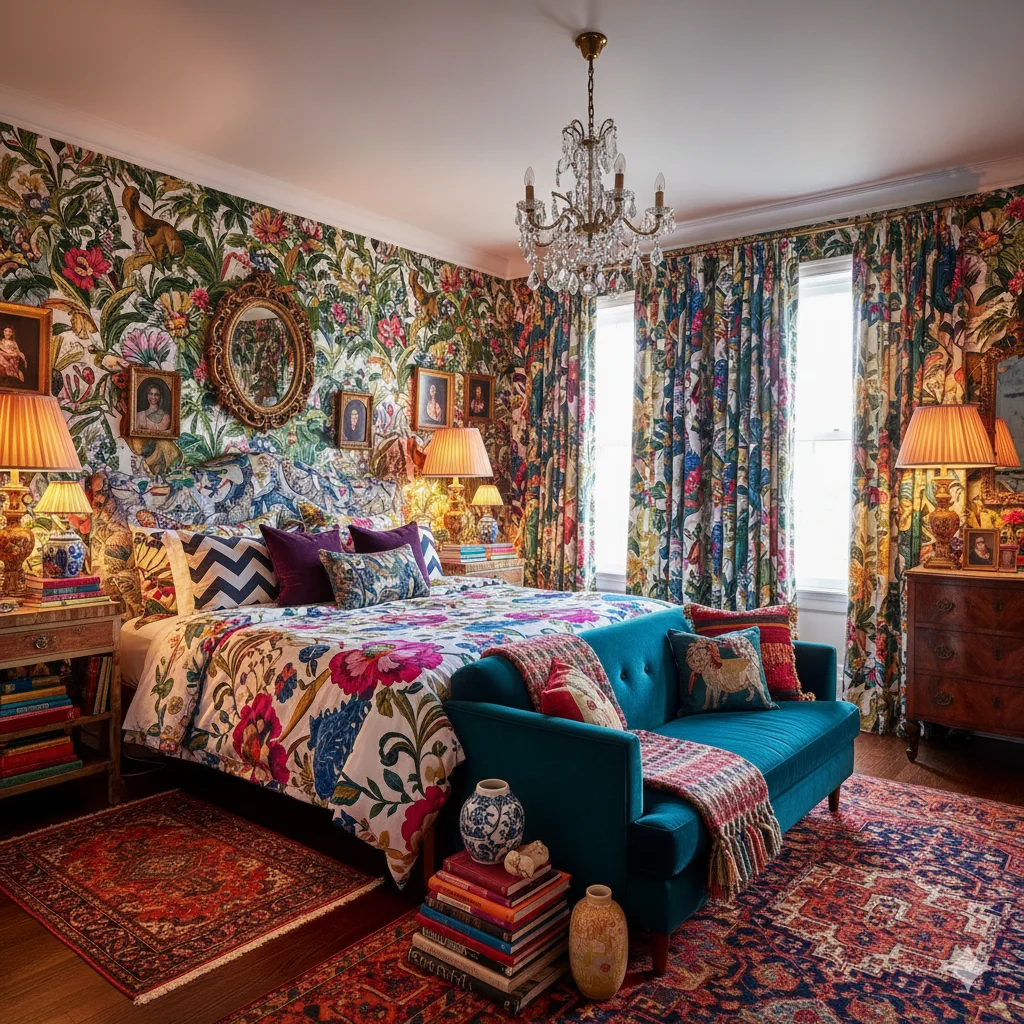 White Floral Bedding