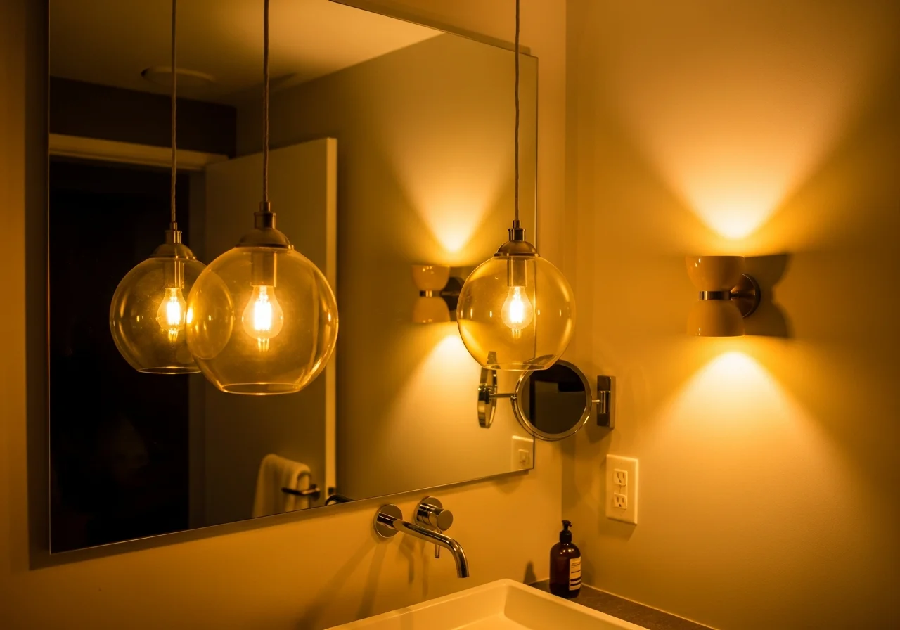 Yellow Through Lighting Fixtures