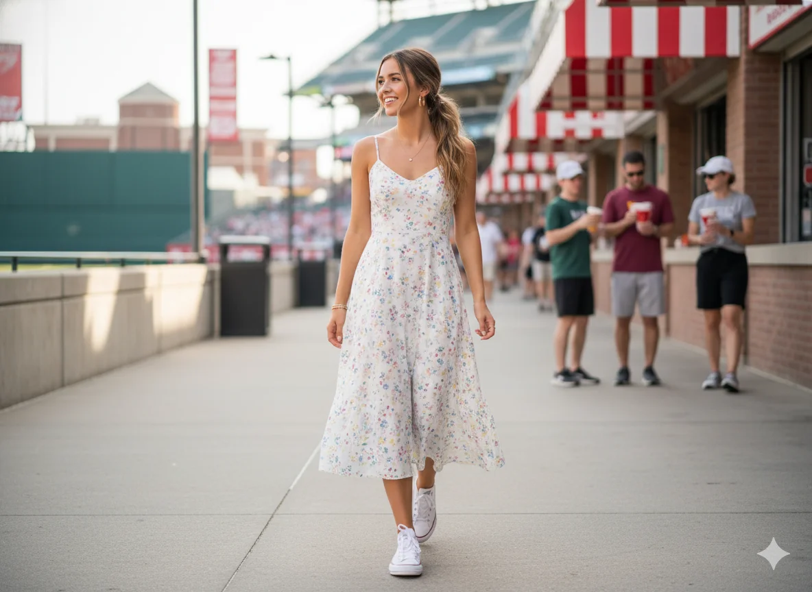 Breezy Sundress and Sneakers