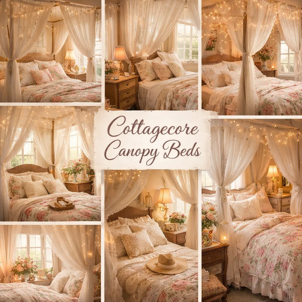Canopy Beds with Sheer Curtains