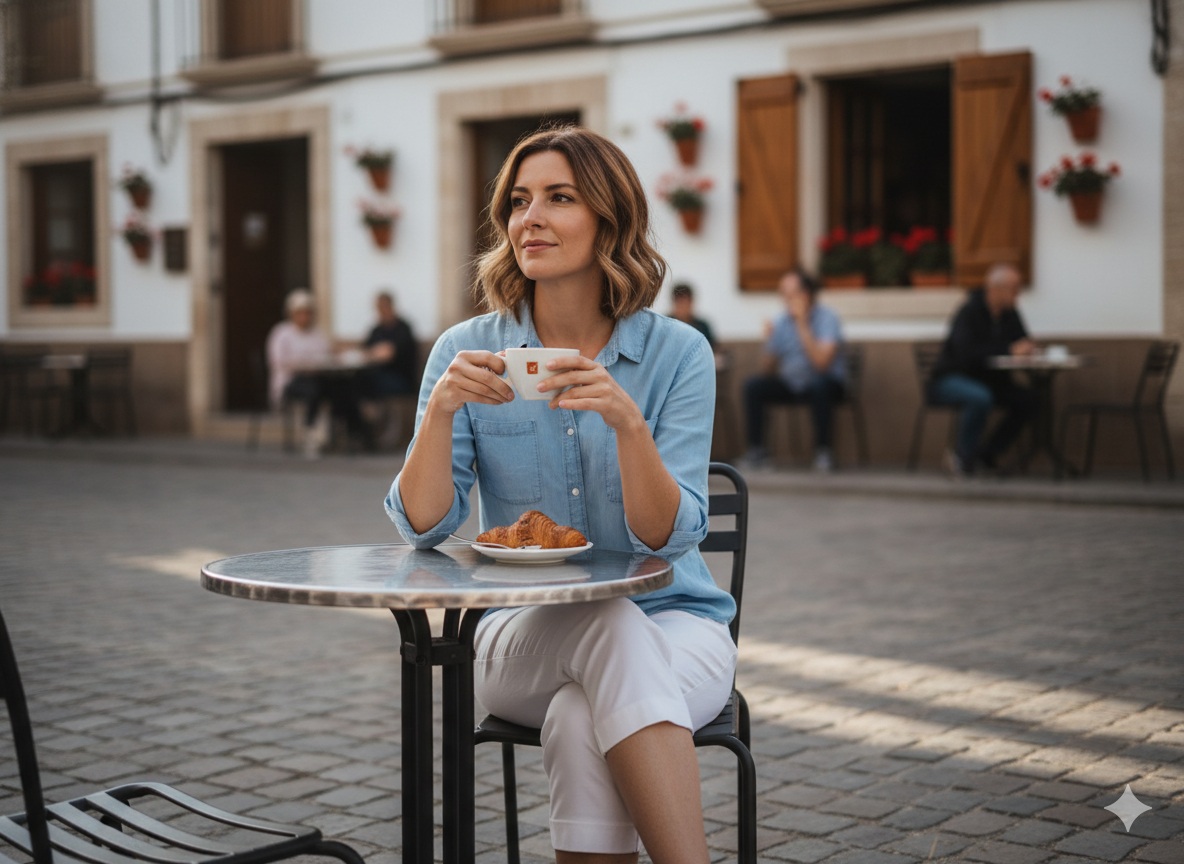 Chambray Shirt with Capris