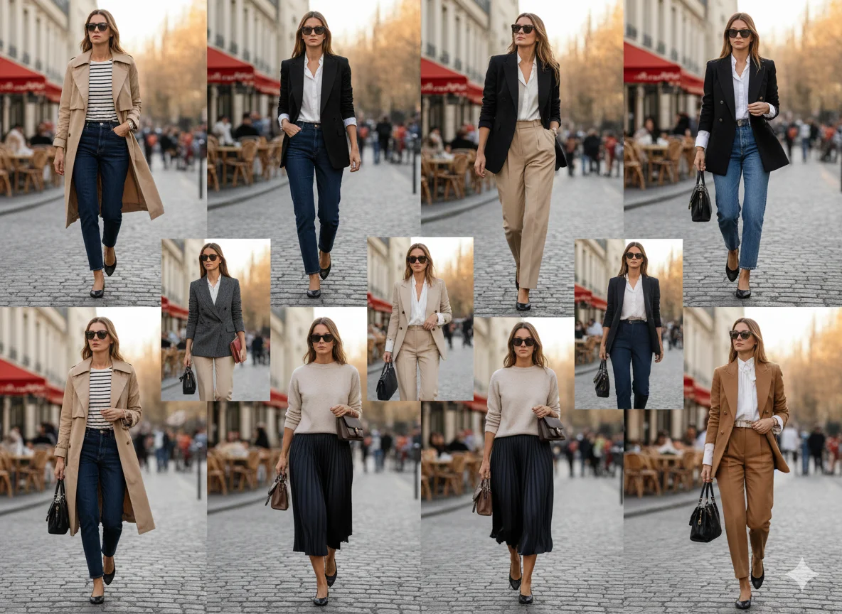 Classic Parisian Chic Outfit Ideas