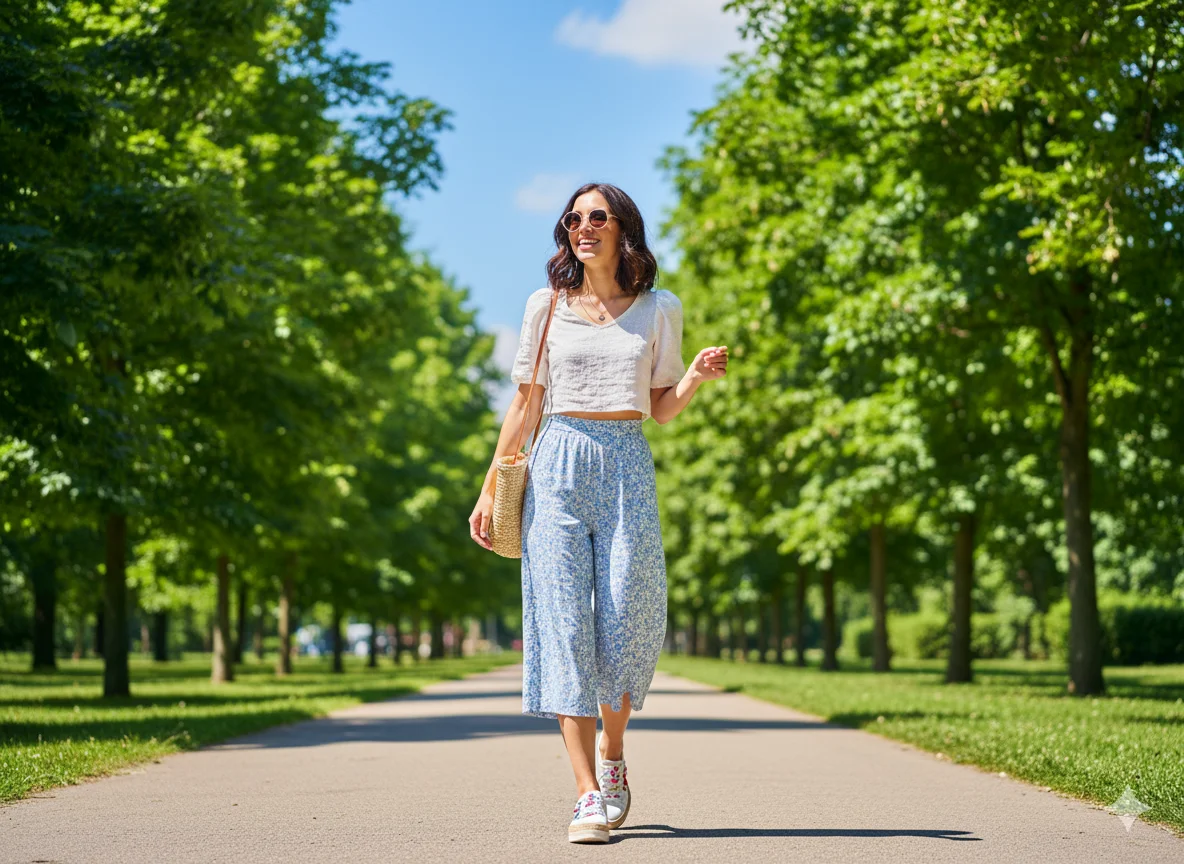 Cute Walking Outfits for Warm Weather