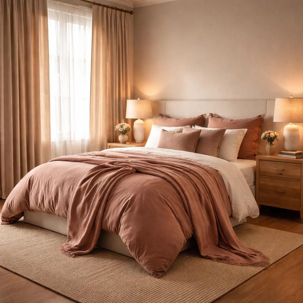 Dusty Rose and Warm White Combination