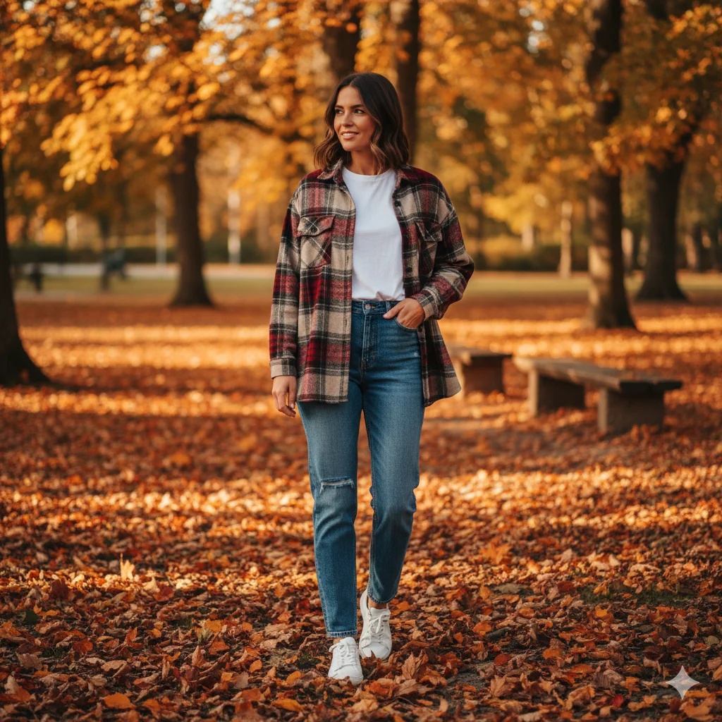 Flannel Shirt Over a Tee