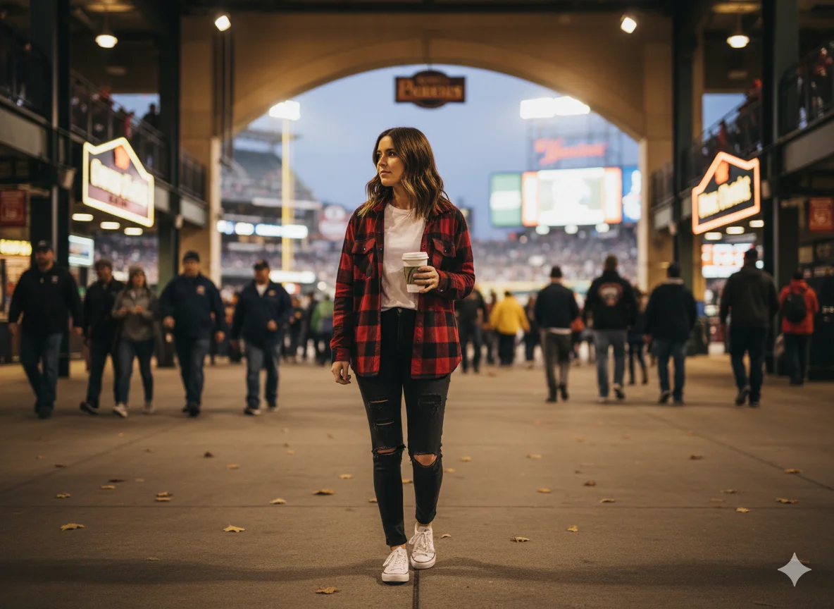 Flannel Shirt and Black Jeans