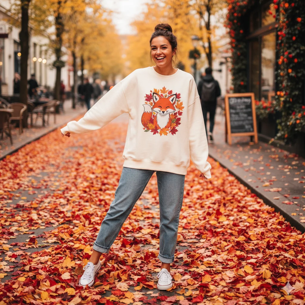 Graphic Sweatshirt with Jeans